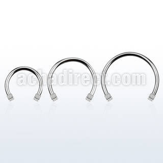 cbedi3l barbell circular diametro acero 316l dados 3mm usar como arete venta