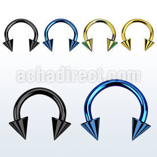 cbetcn4 barbell circular acero quirurgico anodizado conos 4mm distribuidor mayorista