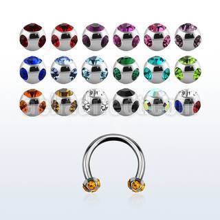 cbjb3 barbell circular acero quirurgico ceja labio bolas multi joya 3mm mayorista