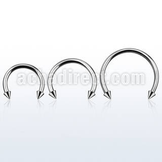 cbmcn4l barbell circular diametro acero 316l 2 conos 4mm usar como arete al por mayor