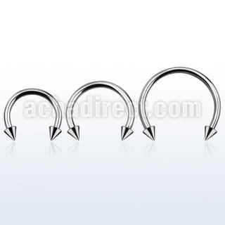 cbmcn5l barbell circular diametro acero 316l conos 5mm usar como arete distribuidor mayorista