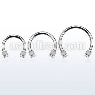 cbmdi5l barbell circular diametro acero 316l dados 5mm usar como arete distribuidor