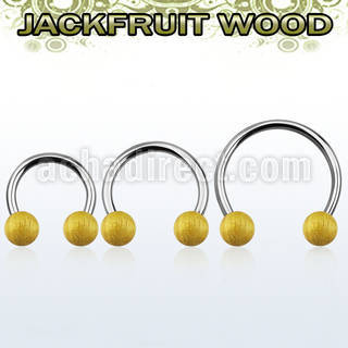 cbmjf8l barbell circular diametro acero 316l bolas 8mm madera jaca usar como arete distribuidor