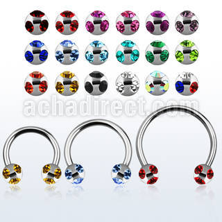 cbmmj6l barbell circular diametro acero 316l bolas 6mm multi joya acero 316l usar como arete al por mayor