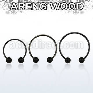 cbmtar5l barbell circular diametro acero 316l anodizado bolas 5mm madera areng usar como arete mayorista