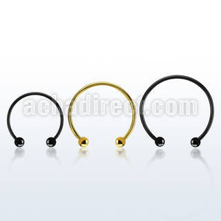 cbmtb4l barbell circular diametro acero 316l anodizado bolas 4mm usar como arete distribuidor