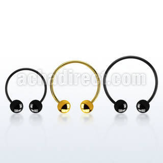cbmtb8l barbell circular diametro acero 316l anodizado bolas 8mm usar como arete distribuidor
