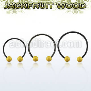 cbmtjf5l barbell circular diametro acero 316l anodizado bolas 5mm madera jaca usar como arete distribuidor