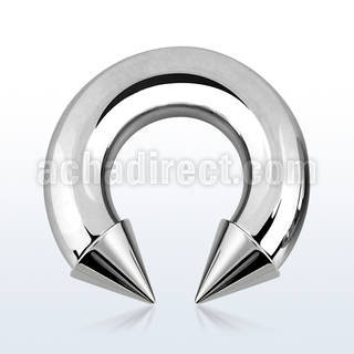 cbrcn0 barbell circular acero quirurgico 8mm conos 10mm rosca interna mayorista