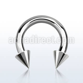 cbrcn12 barbell circular acero quirurgico 2mm conos 5mm rosca externa venta