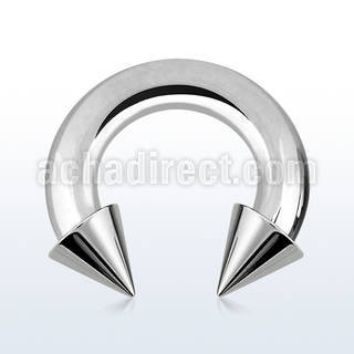 cbrcn4 barbell circular acero quirurgico 5mm conos 7mm rosca interna distribuidor mayorista