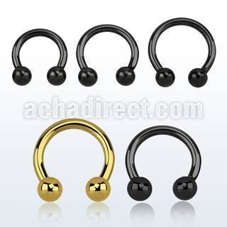 cbrt10 barbell circular acero quirurgico pvd negro 2 5mm bolas 6mm rosca interna mayorista