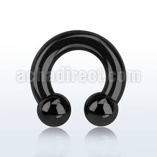 cbrt2 pvd 316l steel 6mm circular barbell w intern 10mm balls