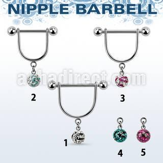 cfrsnp6 steel nipple stirrup w 3m zebra multi crystal ball