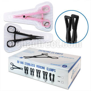 clampc sterilized single use piercing clamp closed triangle shaped forceps