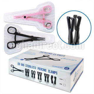 clampd sterilized single use piercing clamp slotted triangle shaped forceps