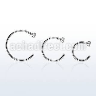 clns20 piercing nariz falso acero quirurgico 0.8mm venta