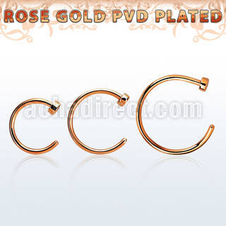 clttns20 piercings nariz clip acero 316l pvd oro rosa distribuidor mayorista