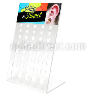 dac55 display acrilico piercings display vacio plugs tornillo dilataciones tunel 40 agujeros venta