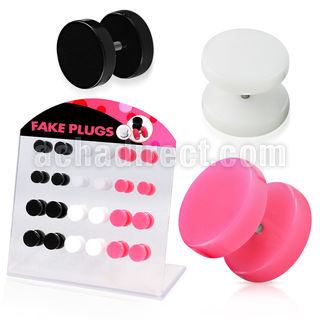 dacb78c board of acrylic fake plug without rubber o ring