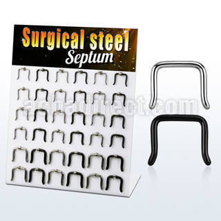 dapg177 display 36 retainer acero 316l brillo espejo pvd negro simple u invertida hacia fuera 2 venta