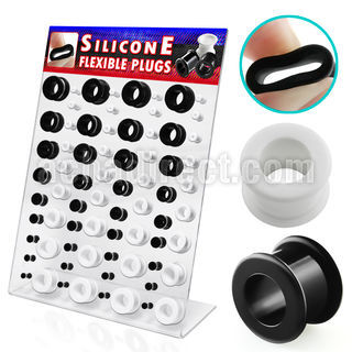 dapg20 display board of black white silicone flesh tunnel