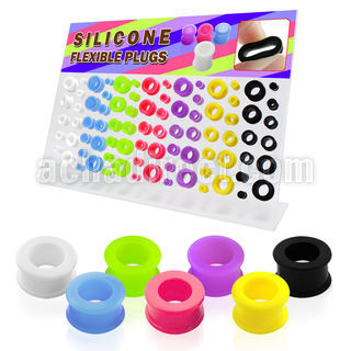 dapg50 board of assorted colored silicone flesh tunnel