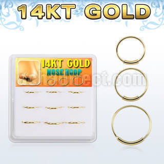 dg14nh2 caja 9 aros nariz continuos oro 14 kts 0 6mm 8mm 12mm distribuidor mayorista