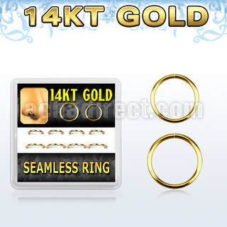 dgsel1 caja 8 aros continuos oro 14 kts 8mm 10mm venta