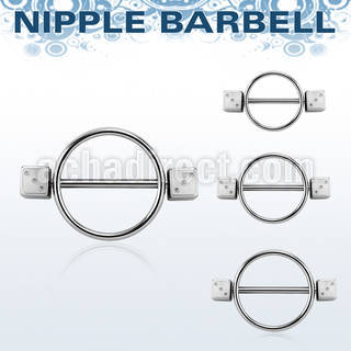 dinpe5 pezonera redonda acero quirurgico barbell acero 316l dados acero quirurgico 5mm distribuidor mayorista