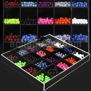 dmbj3 acrylic uv ball cone with assorted colored threading