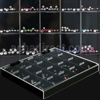dmbj6 caja display 200 bolas joya bisel 5mm 6mm rosca venta