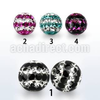 dmfr8 bola 8mm multi cristal ferido triple linea rosca distribuidor