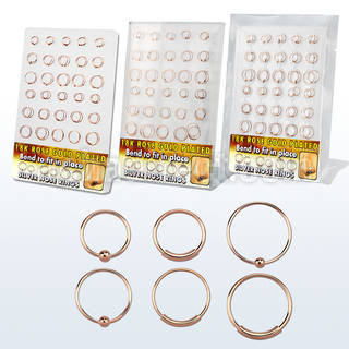 drsgnh display 60 aros nariz plata 0 6mm 30 bola 30 aros continuos en embalaje estandar embalaje sellado al v mayorista