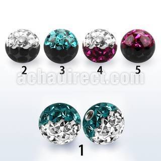 emfr6 bola 6mm multi cristal ferido colores rosca distribuidor mayorista