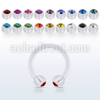 fcbeajb3 barbell circular bio flexible bolas 3mm joya bisel venta