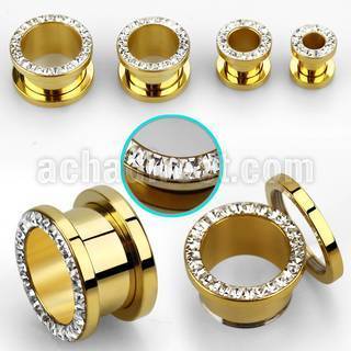 fgspfr dilatacion tunel acero pvd dorado multi cristal ferido . distribuidor