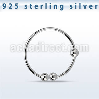 fns07 aro nariz falso plata esterlina 0 6mm bola 2mm diametro exterior 12mm 1 pieza distribuidor mayorista