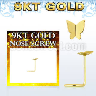 g9sbt2 piercing nariz l oro 9 kts 0 6mm mariposa oro liso 3 5mm distribuidor