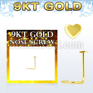 g9sht piercing nariz l oro 9 kts 0 6mm corazon oro liso 2 5mm distribuidor mayorista