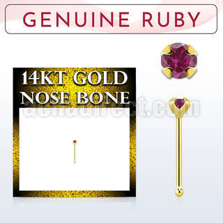 gnbge5 piercing nariz hueso oro 14 kts 0 6mm rubi 2mm distribuidor mayorista