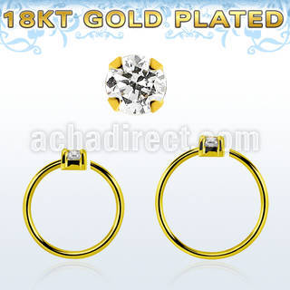 gpnhz2 aros nariz continuos plata 925 oro 18 kts zirconita 2mm venta