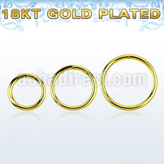 gpsel18 aro continuo plata esterlina 1mm oro 18 kts 8mm 12mm distribuidor