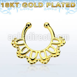 gpsepd3 falso septum plata 925 oro 18 kts 1mm hoja india 12mm mayorista