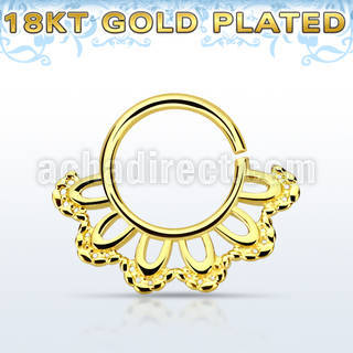 gpsepv3 aro septum plata 925 oro 18 kts 1mm hoja indio 8mm distribuidor mayorista