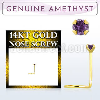 gscge1 piercing nariz l oro 14 kts 0 6mm amatista 2mm mayorista