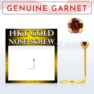 gscge2 piercing nariz l oro 14 kts 0 6mm granate 2mm mayorista