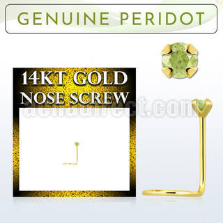 gscge4 piercing nariz l oro 14 kts 0 6mm peridoto 2mm distribuidor