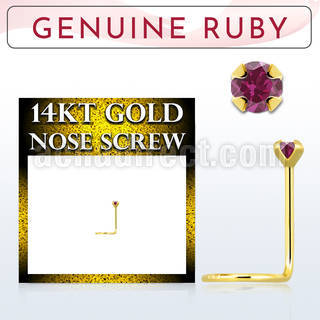 gscge5 piercing nariz l oro 14 kts 0 6mm rubi 2mm distribuidor