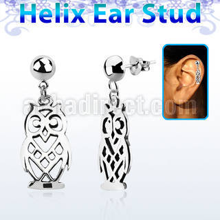hexvd15 piercing helix plata esterlina lisa buho plata 925 colgado eja distribuidor